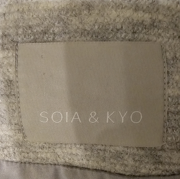Soia & Kyo Winter Coat grey/beige Fur Large - Picture 5 of 12